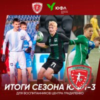 ИТОГИ СЕЗОНА ЮФЛ-3 ДЛЯ ВОСПИТАННИКОВ «ЦЕНТРА ГРАДИЛЕНКО»