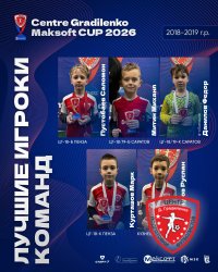 ИТОГИ И ЦИФРЫ CENTRE GRADILENKO-MAKSOFT CUP 2026 СРЕДИ КОМАНД 2018/19 Г.Р.