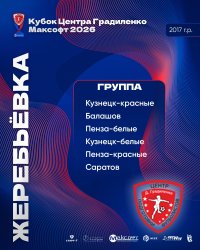 В САРАТОВЕ СТАРТУЕТ «КУБОК ЦЕНТРА ГРАДИЛЕНКО МАКСОФТ 2026» СРЕДИ КОМАНД 2017 Г.Р. и 2018/19 Г.Р.
