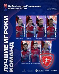 ОПУБЛИКОВАНЫ РЕЗУЛЬТАТЫ «КУБКА ЦЕНТРА ГРАДИЛЕНКО МАКСОФТ 2026» СРЕДИ КОМАНД 2018/19 Г.Р. 